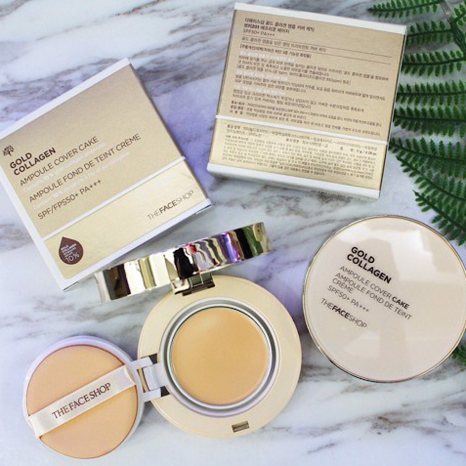 PHẤN NỀN SIÊU MỊN GOLD COLLAGEN AMPOULE COVER CAKE SPF 50 PA+++